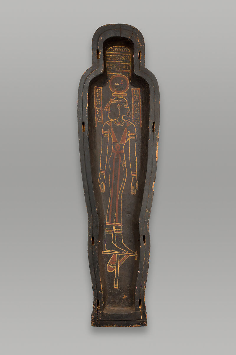 Coffin of Isetweret, Painted and gessoed wood