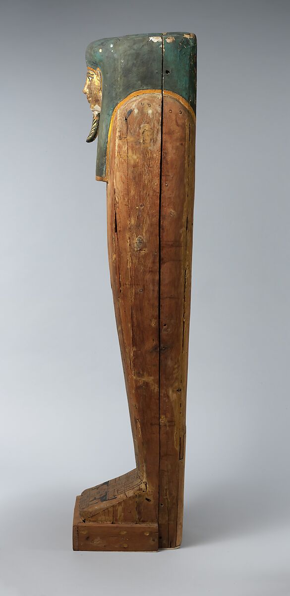 Coffin of Nesmin, Plastered, painted, and gilded wood