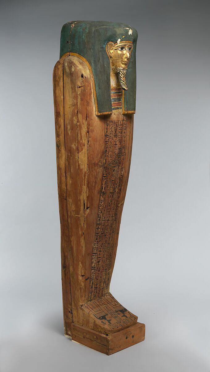 Coffin of Nesmin, Plastered, painted, and gilded wood