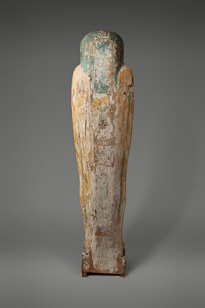 Coffin of Irtirutja, Plastered, painted, and gilded wood