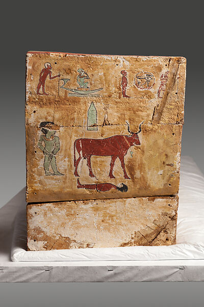 Coffin of Irtirutja, Plastered, painted, and gilded wood