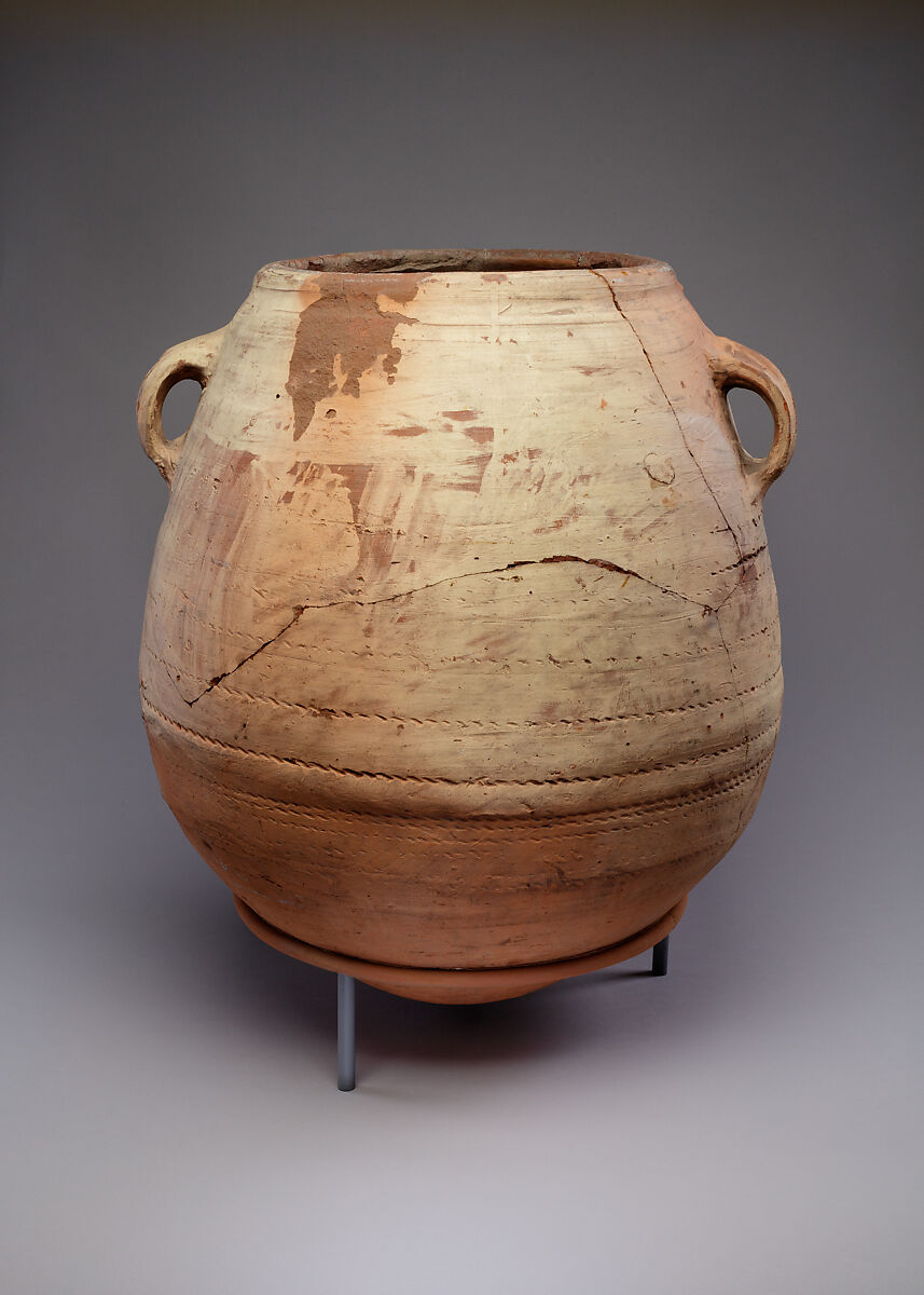 Two-handled globular jar, Pottery 