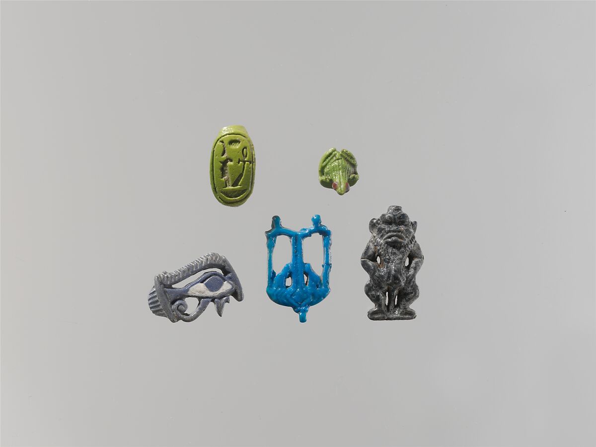 Heb-Sed Amulet, Faience