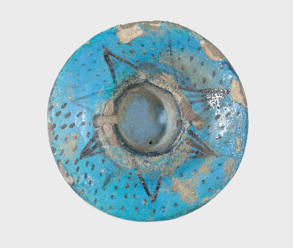 Jar Lid, Faience 