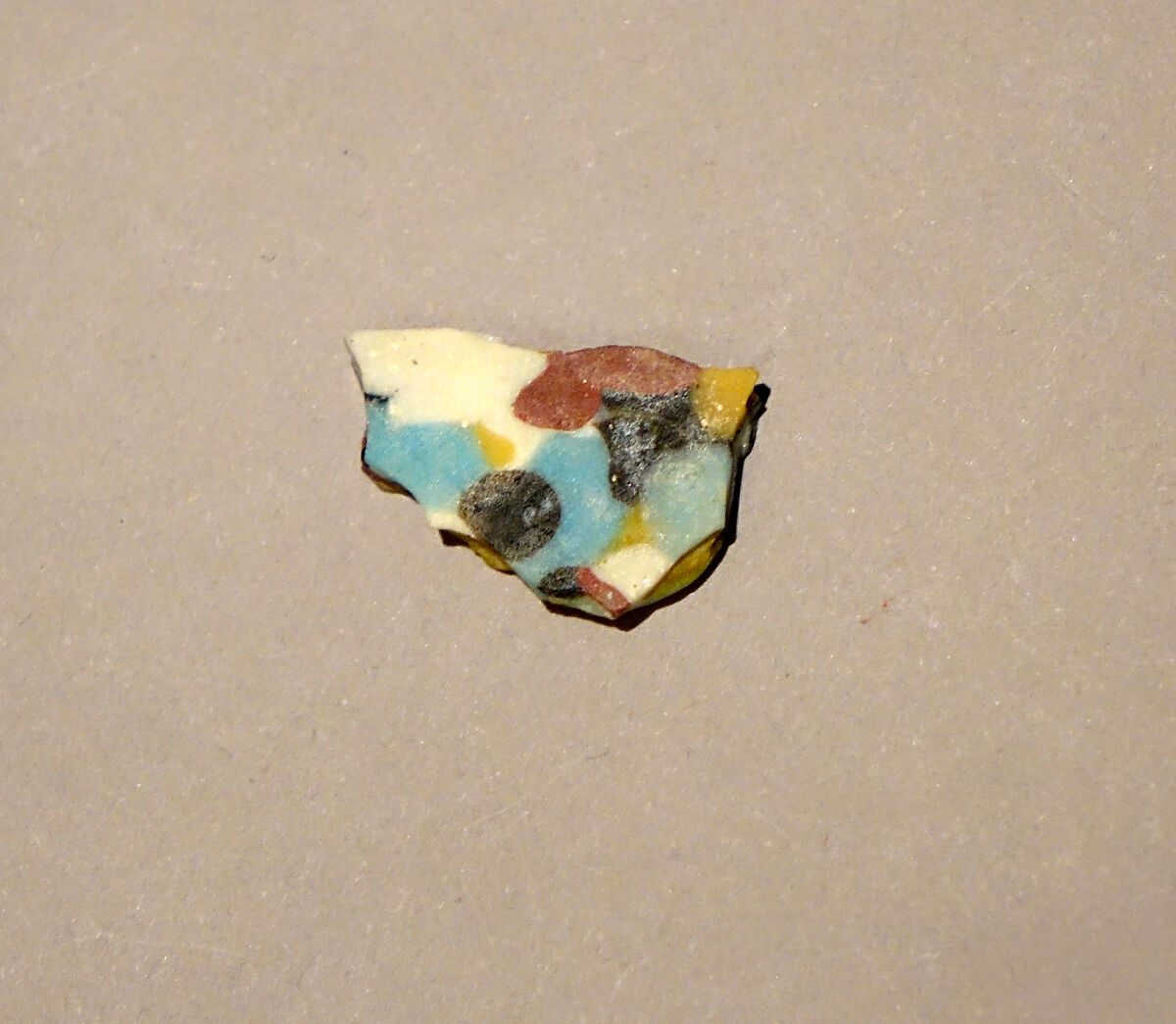 Fragment of a Dish of Polychrome Mosaic Glass, Glass