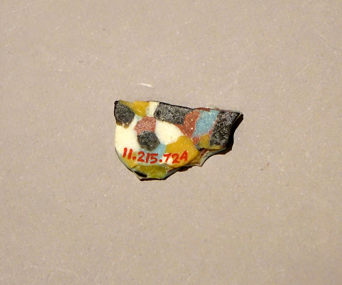 Fragment of a Dish of Polychrome Mosaic Glass, Glass