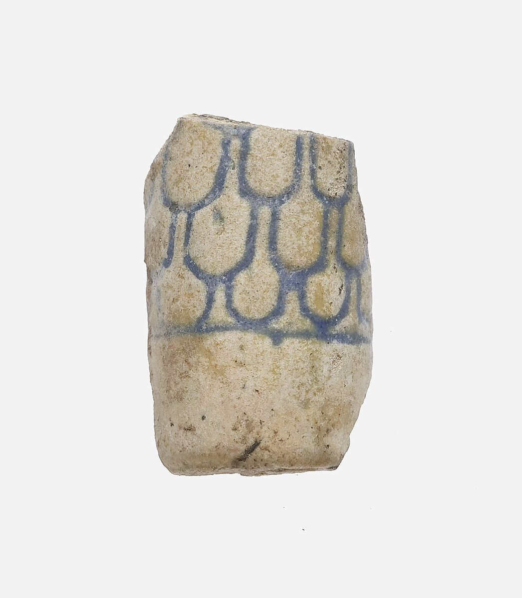 Bottom of Kohl Tube, Faience 