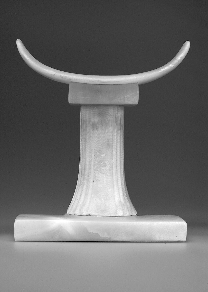 Headrest of Khentika, Travertine (Egyptian alabaster)