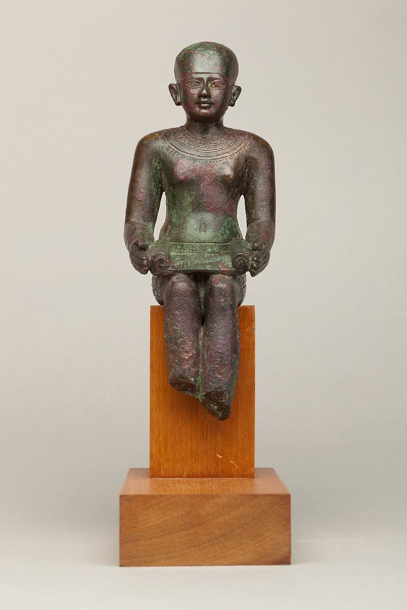 Statuette of Imhotep, Cupreous metal 