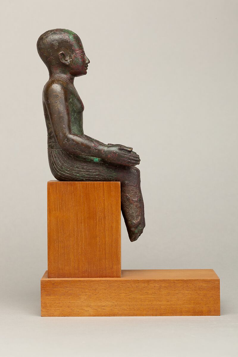 Statuette of Imhotep, Cupreous metal