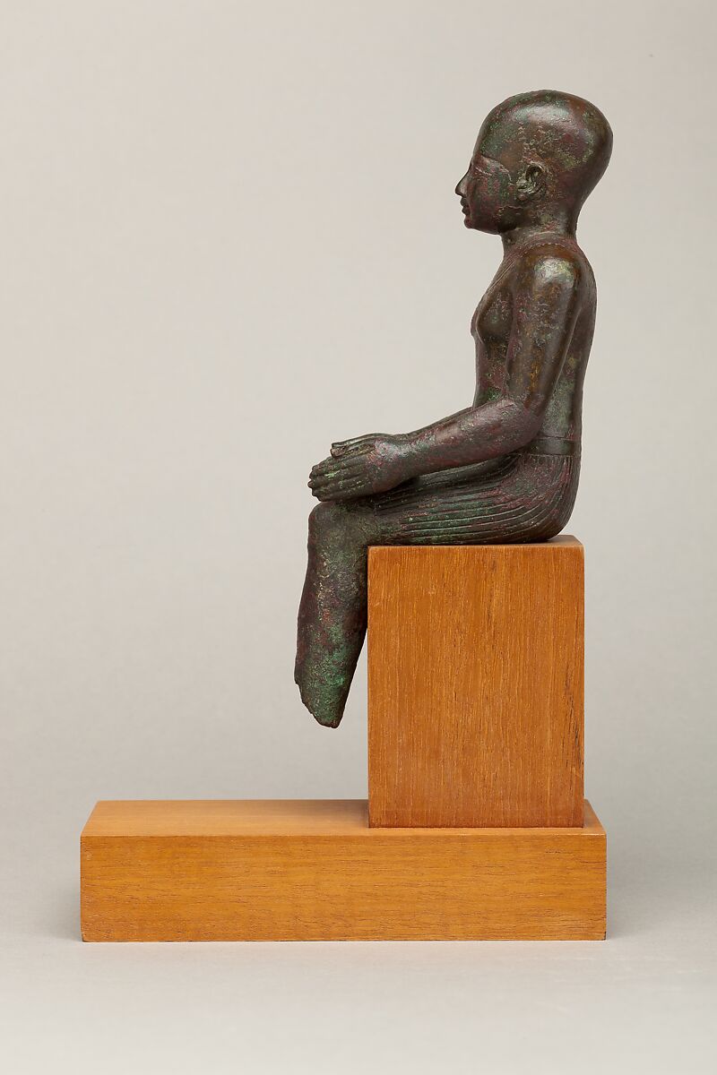 Statuette of Imhotep, Cupreous metal