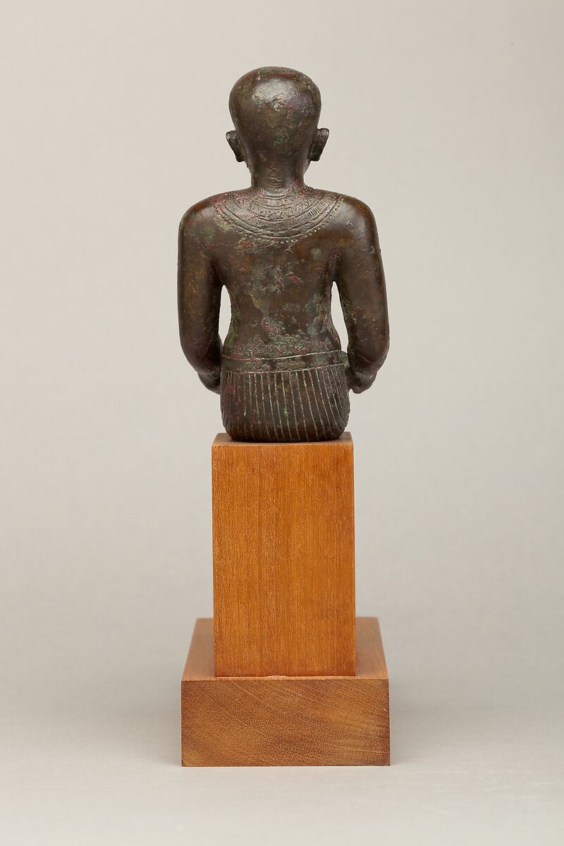 Statuette of Imhotep, Cupreous metal