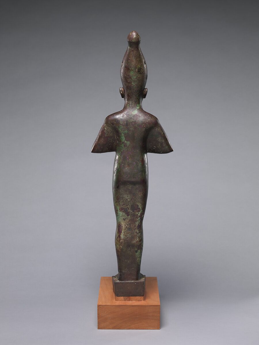 Osiris inscribed for Harkhebit, son of Padikhonsu and Isetempermes, Bronze, silver