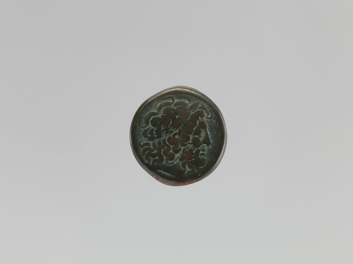 Coin of Ptolemy III from a Ptolemaic hoard, Bronze 