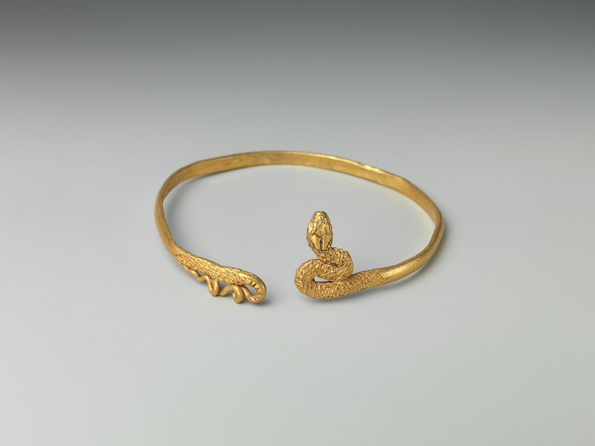 Snake bracelet for a child, Gold 