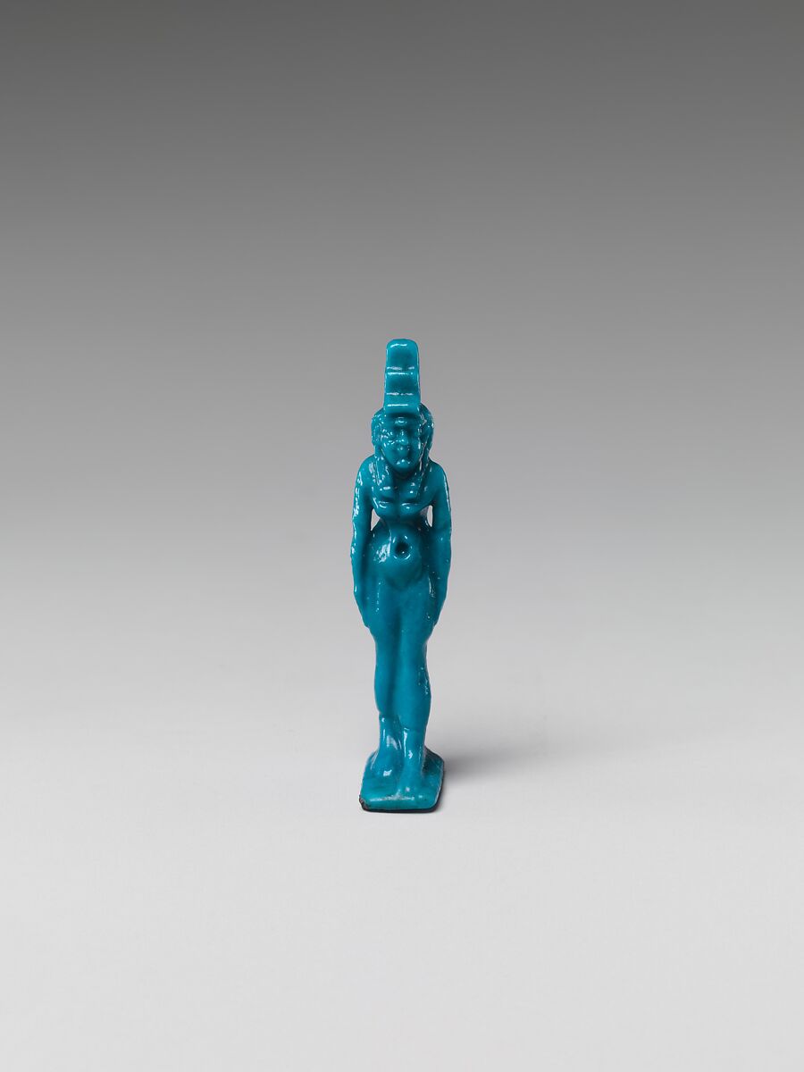 Isis amulet, Faience 