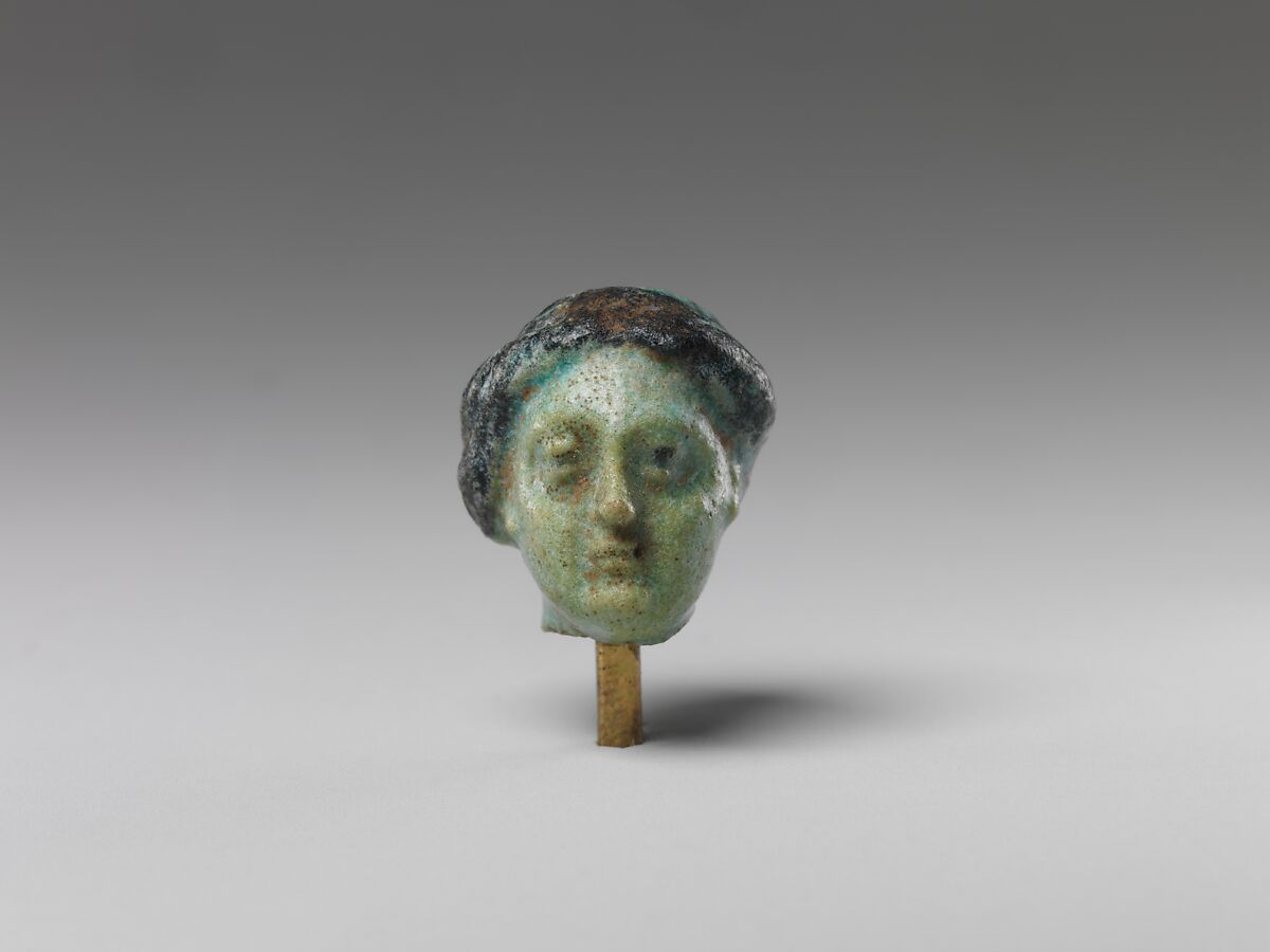 Female head, Faience 