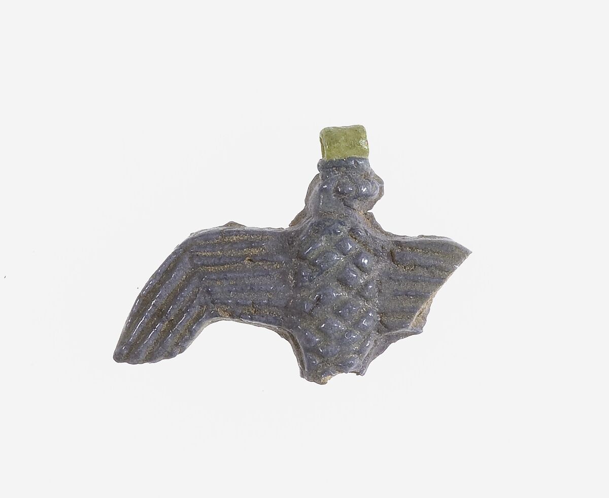 Falcon Amulet, Faience 