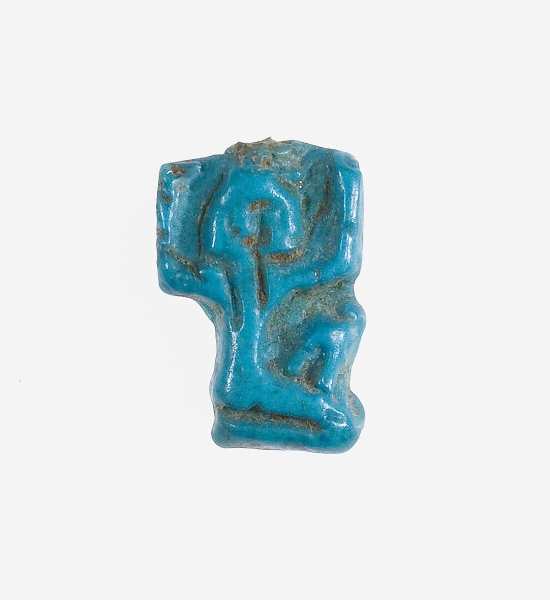 Shu Amulet, Faience 