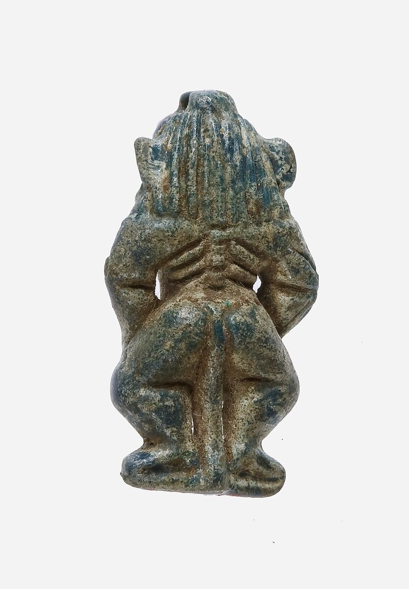 Amulet of a Bes-image, Faience