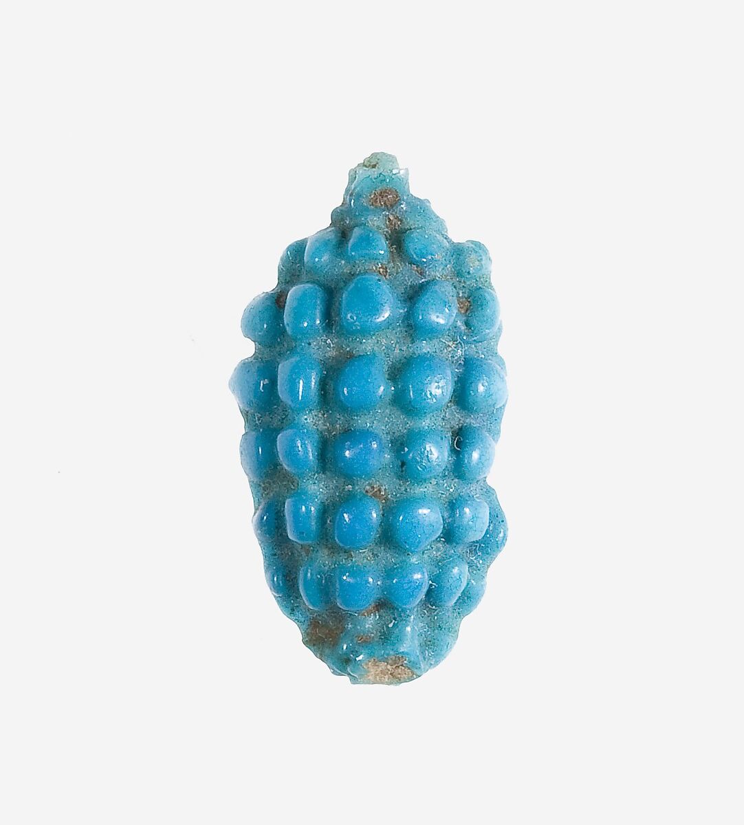 Bead in the Form of a Bunch of Grapes, Faience 