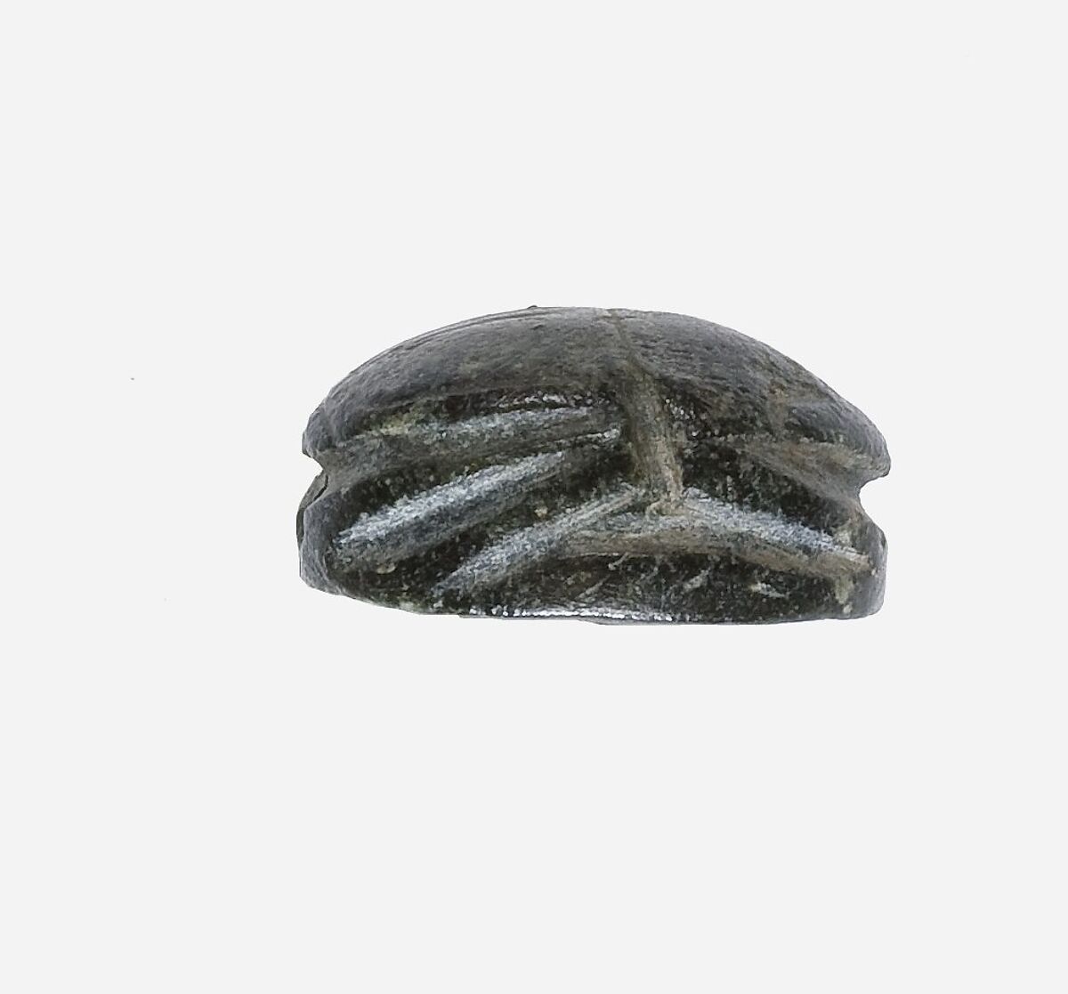 Scarab Inscribed with a Crouching Ibex, Steatite