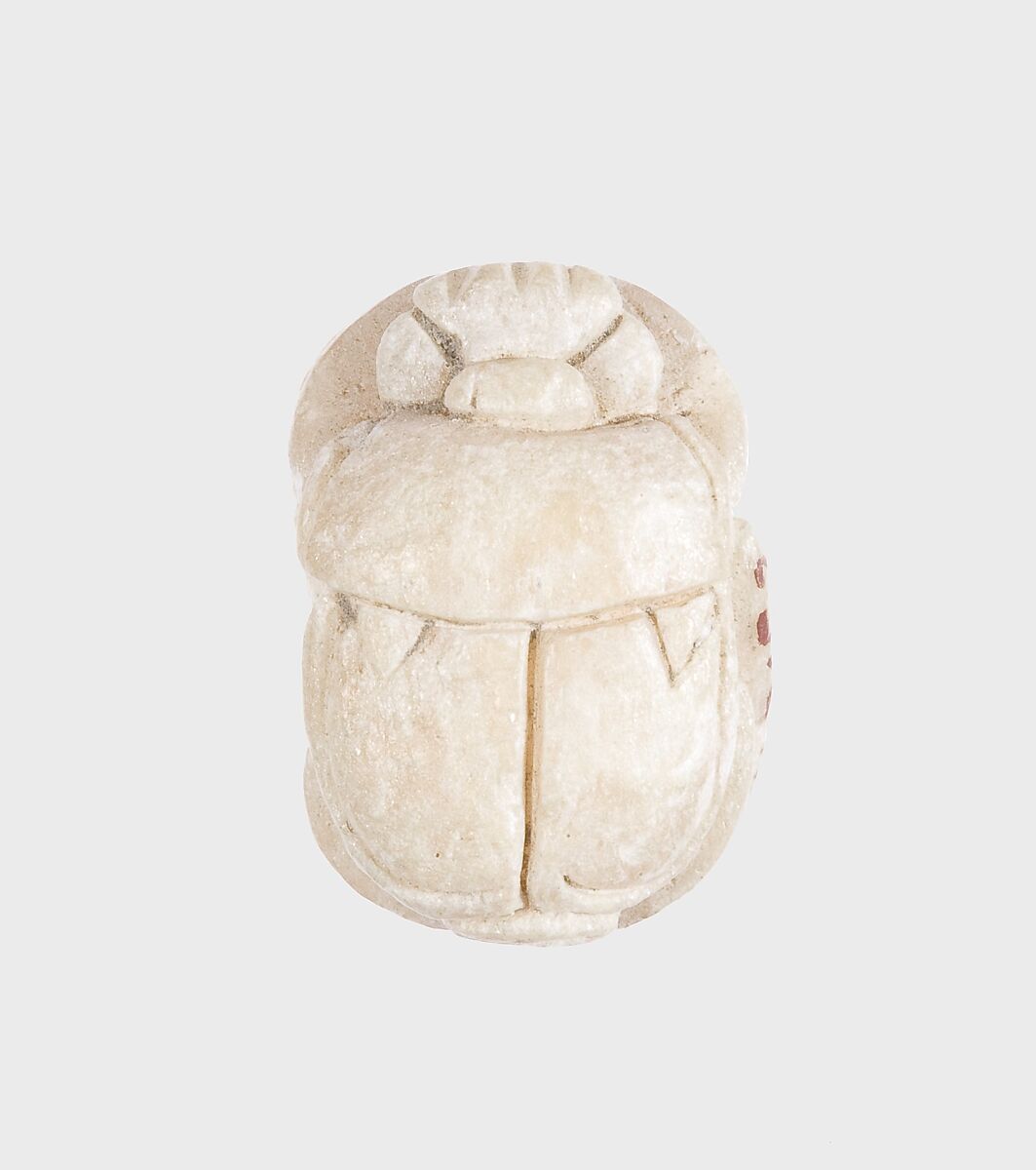 Scarab with the Throne Name of Amenhotep III, White talc