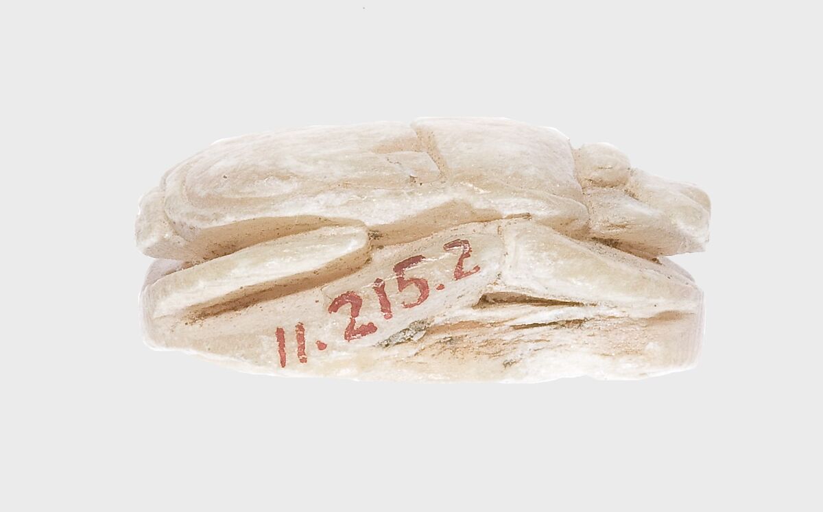 Scarab with the Throne Name of Amenhotep III, White talc