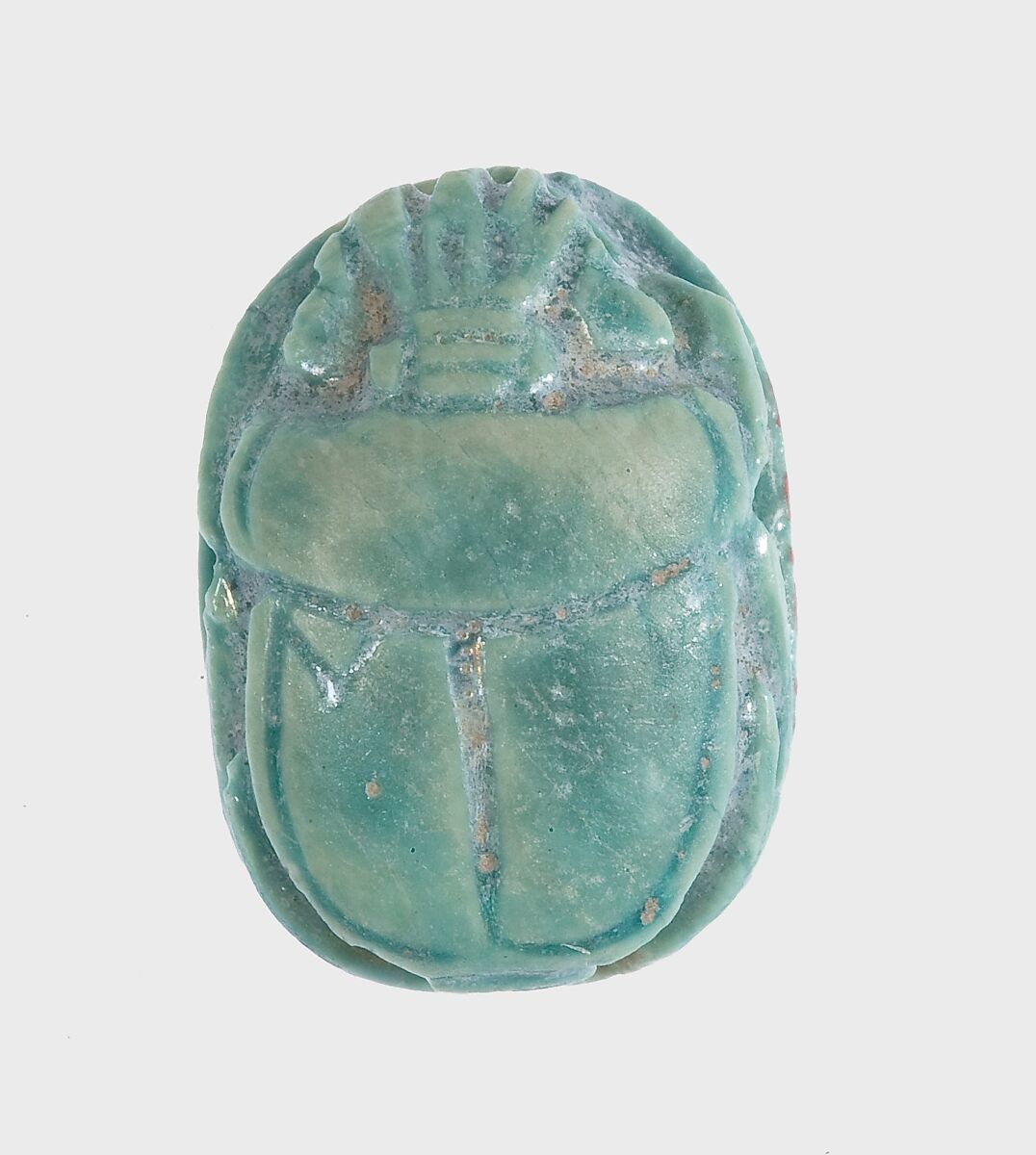 Scarab Inscribed for Amenhotep III, Faience
