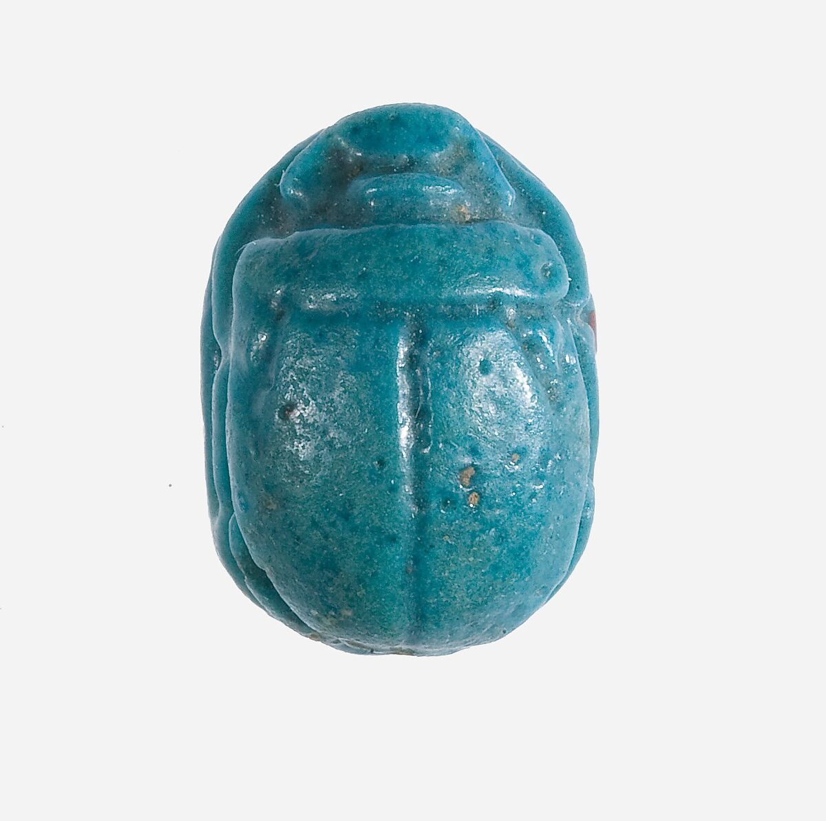Scarab Inscribed with the Throne Name of Thutmose III, Faience