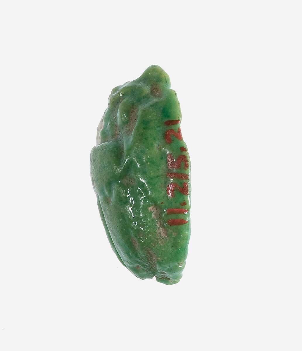 Scarab Inscribed with the Throne Name of Amenhotep III, Faience