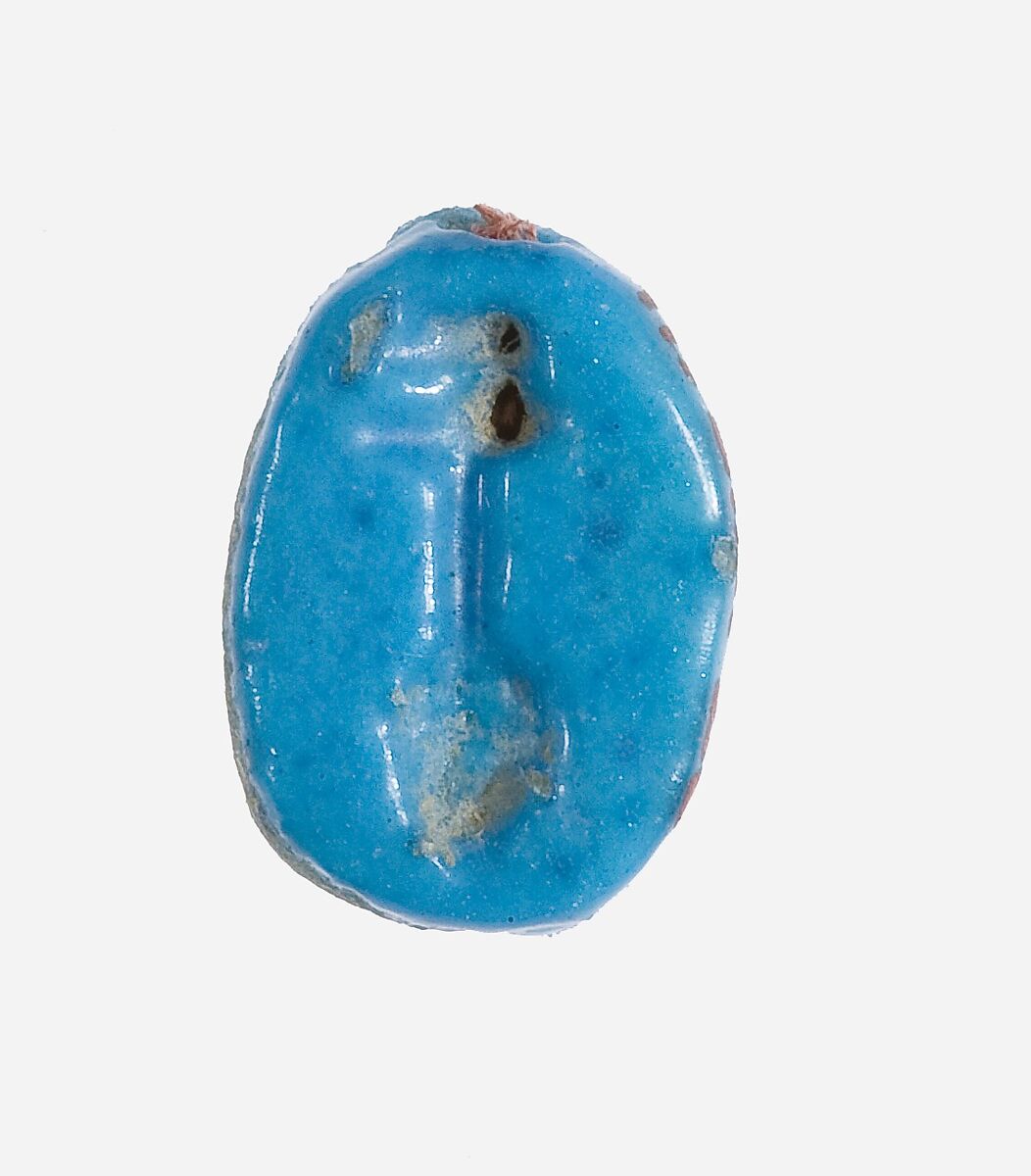 Scarab with a Nefer Hieroglyph, Faience 