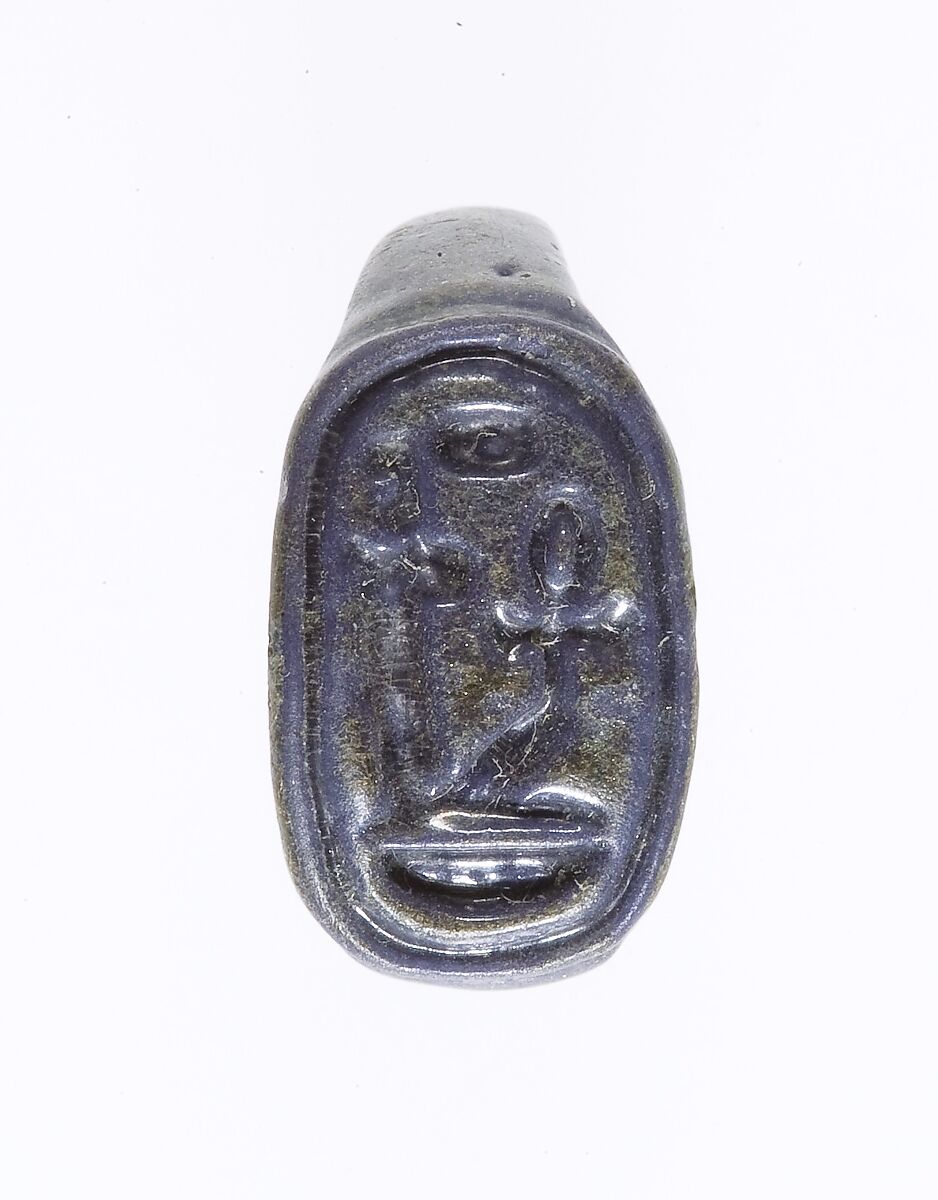 Ring Inscribed with the Throne Name of Amenhotep III, Faience 