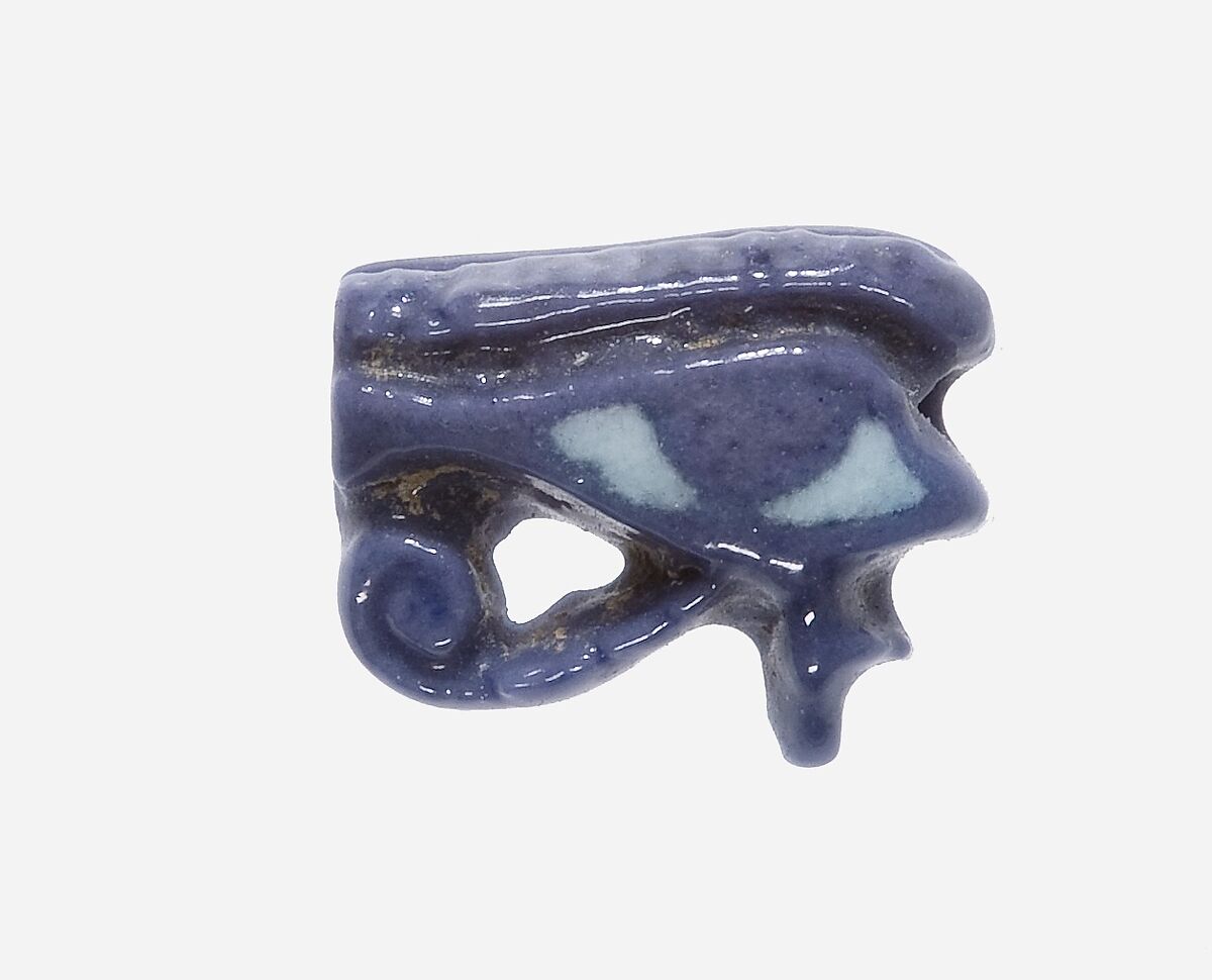 Wedjat Eye Amulet, Faience 