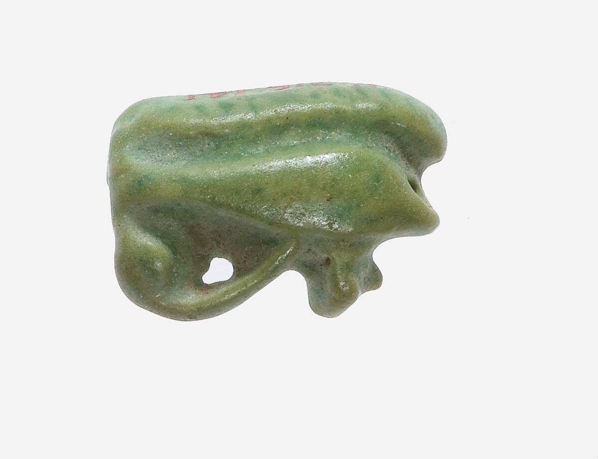 Wedjat Eye Amulet, Faience 