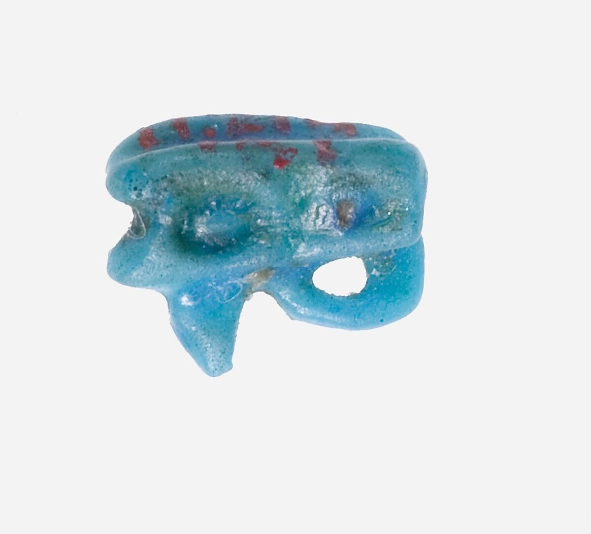 Wedjat Eye Amulet, Faience 