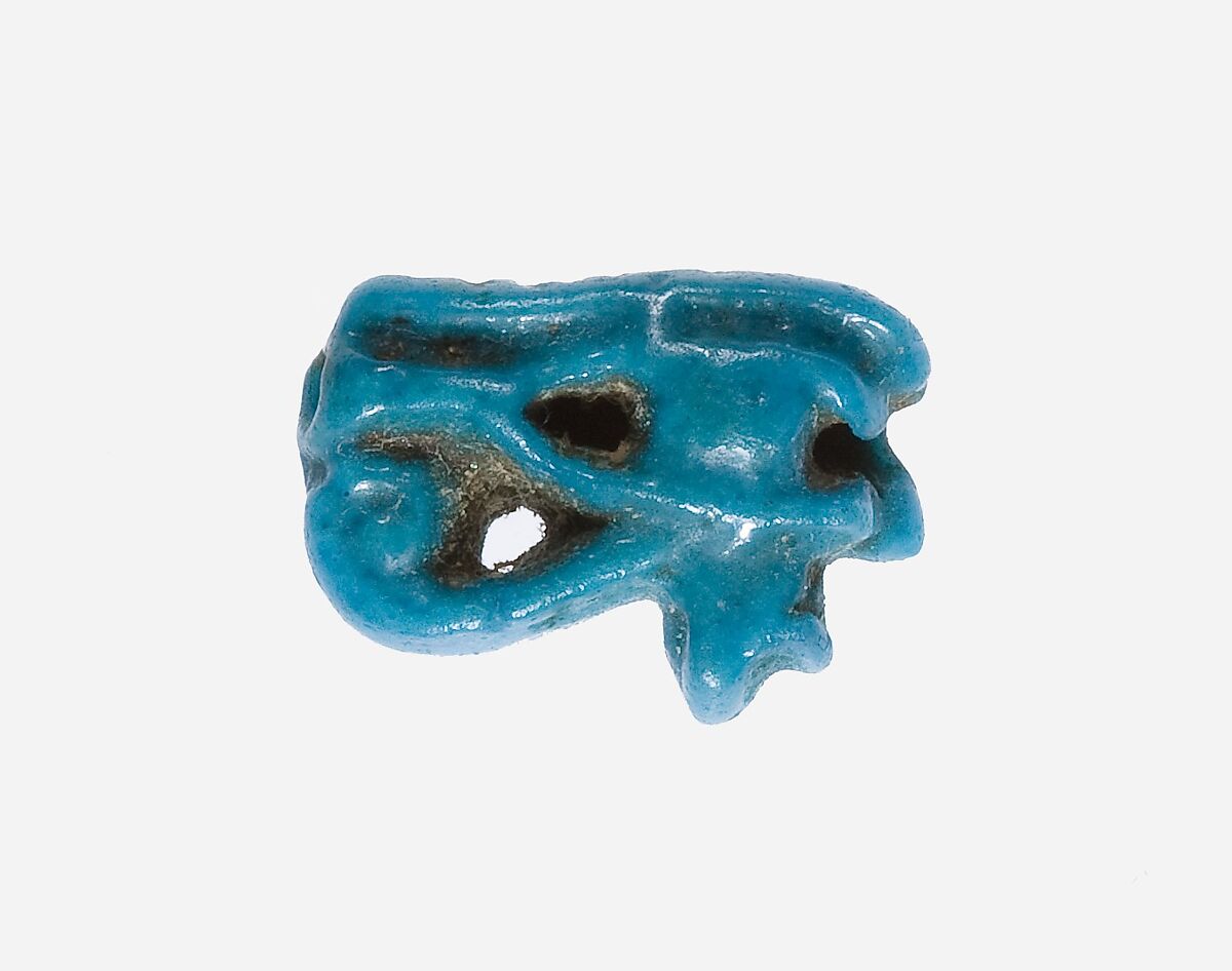 Wedjat Eye Amulet, Faience 