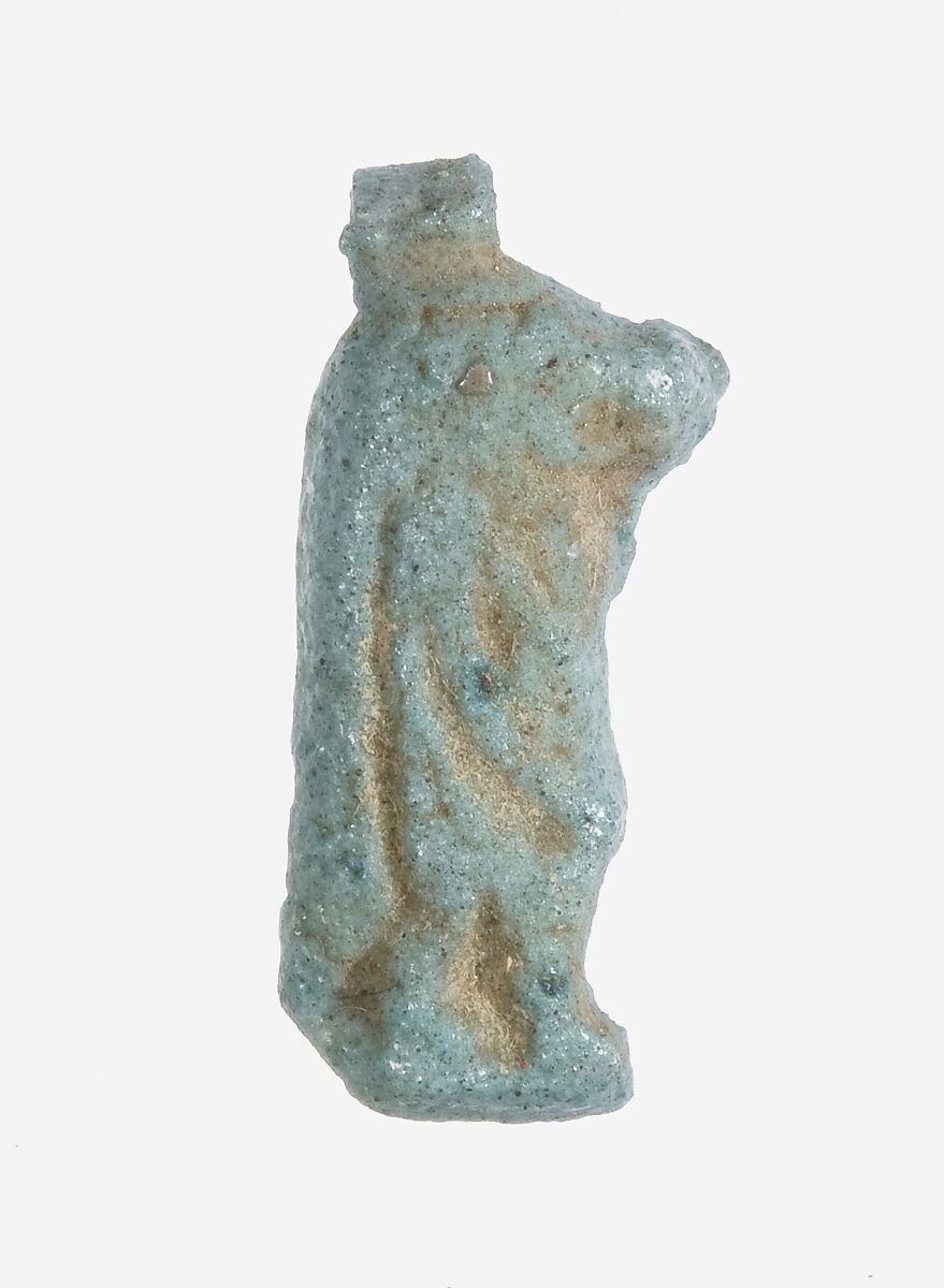 Amulet: Taweret, Faience, blue 