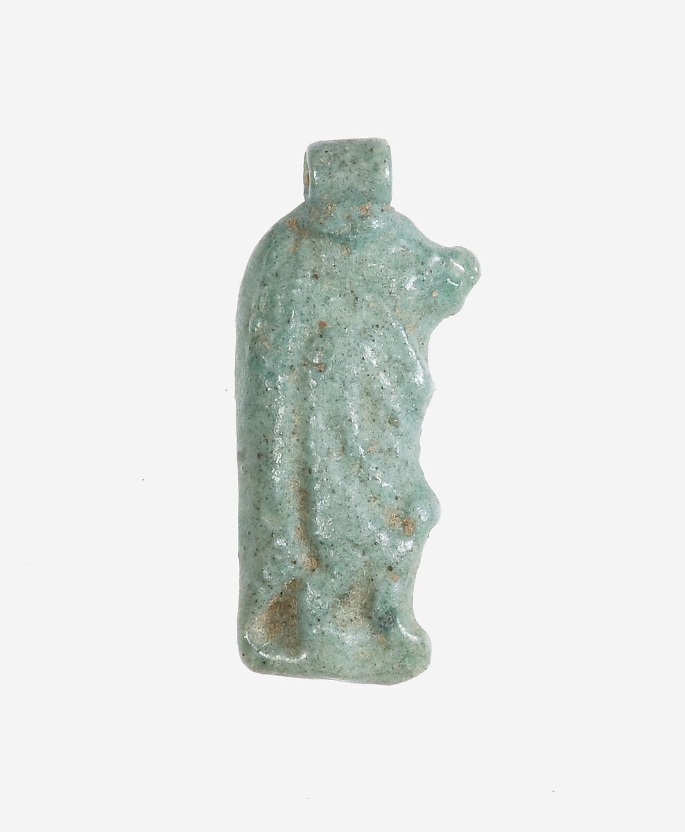 Amulet: Taweret, Faience 