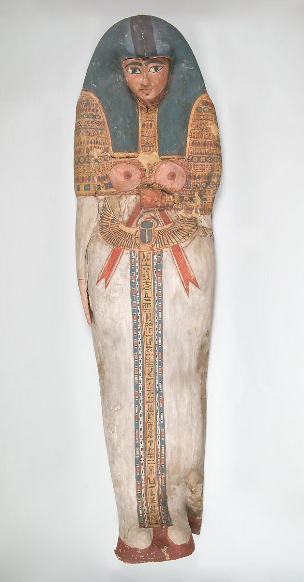 Cartonnage of a Woman, Cartonnage, paint