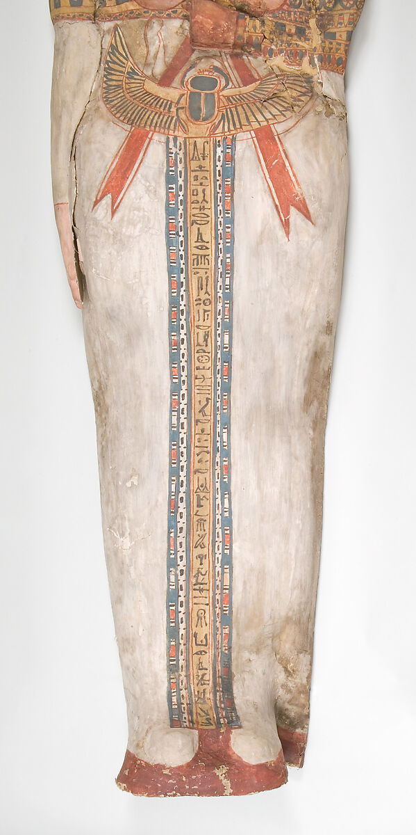 Cartonnage of a Woman, Cartonnage, paint