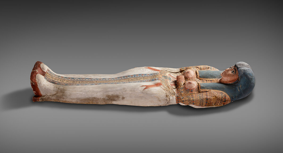 Cartonnage of a Woman, Cartonnage, paint