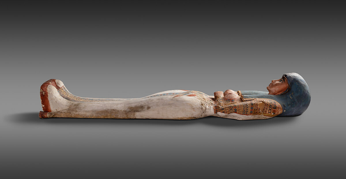 Cartonnage of a Woman, Cartonnage, paint