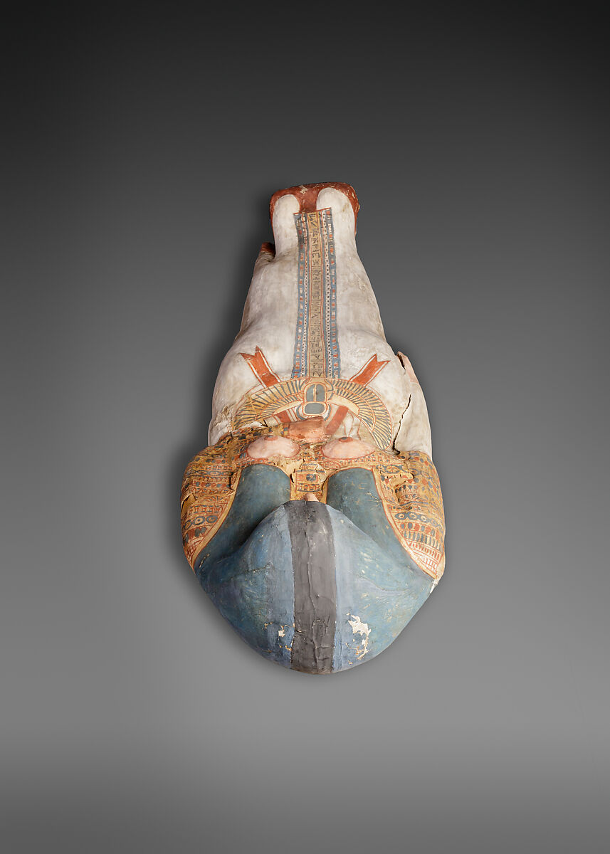 Cartonnage of a Woman, Cartonnage, paint