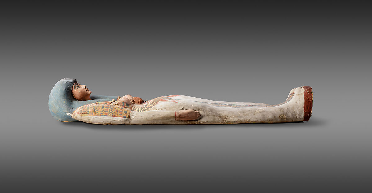 Cartonnage of a Woman, Cartonnage, paint