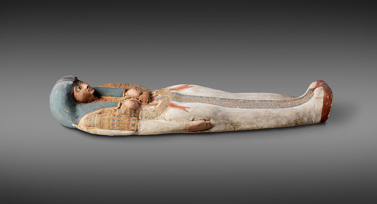 Cartonnage of a Woman, Cartonnage, paint