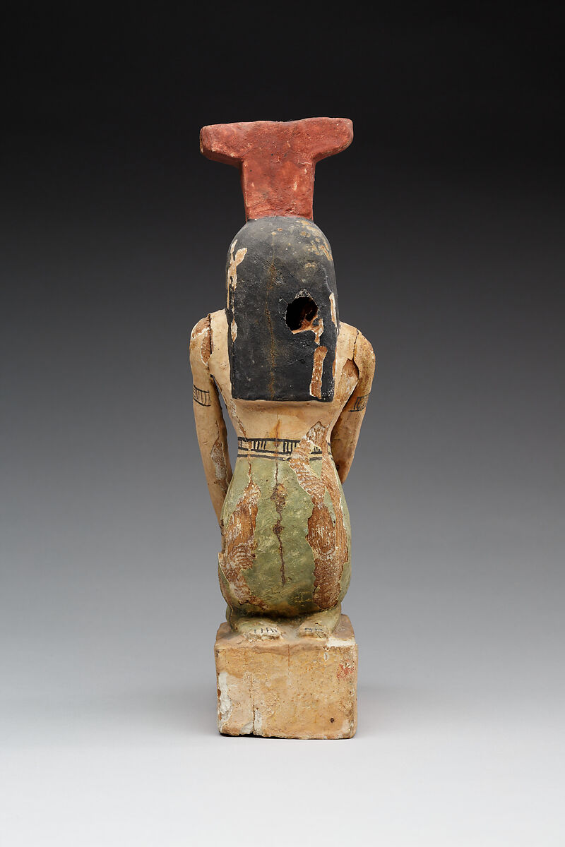 Mourning Nephthys, Wood, paste, paint