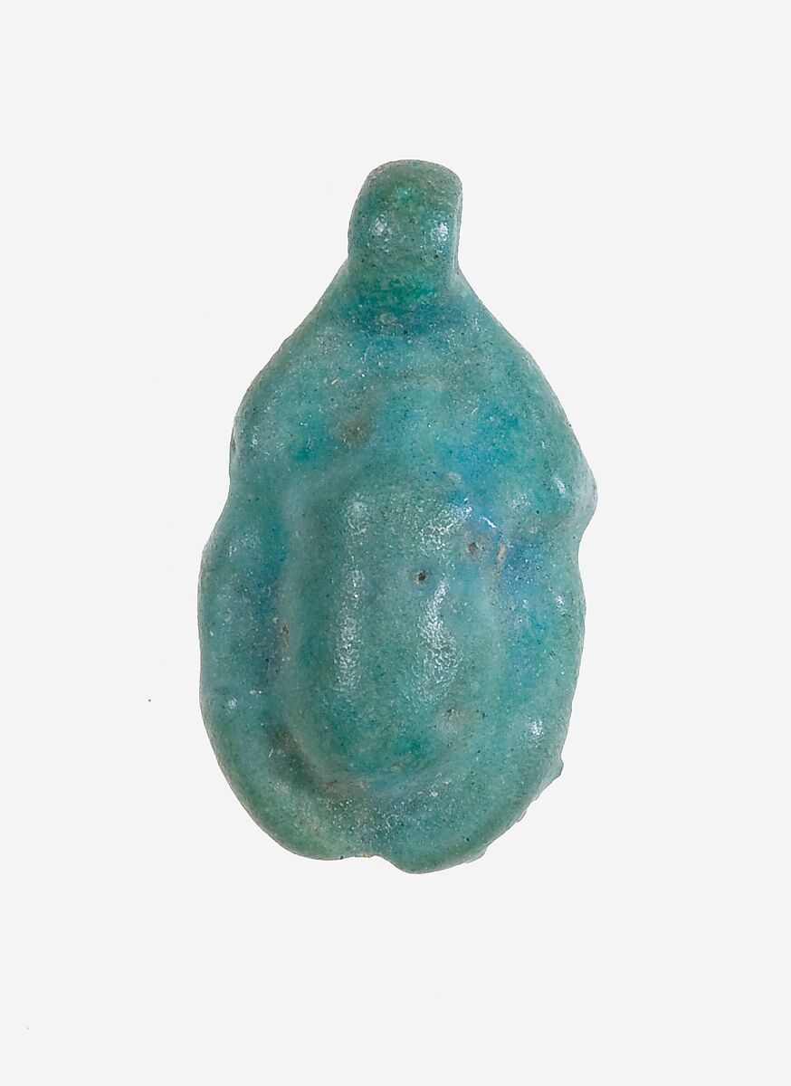 Scarab pendant, Faience 