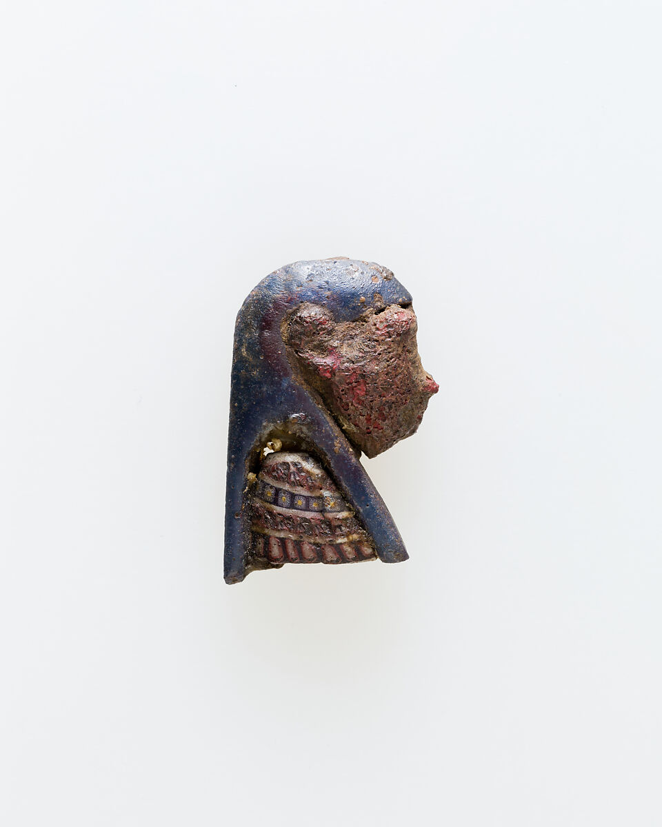 Inlay, profile bust fitted from sections, Glass 