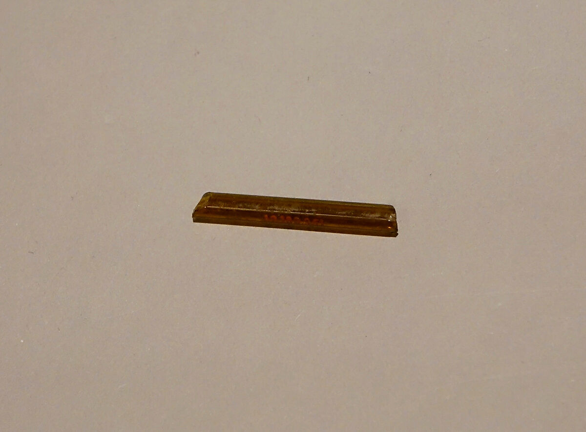 Rod of Opaque Yellow Glass, Glass